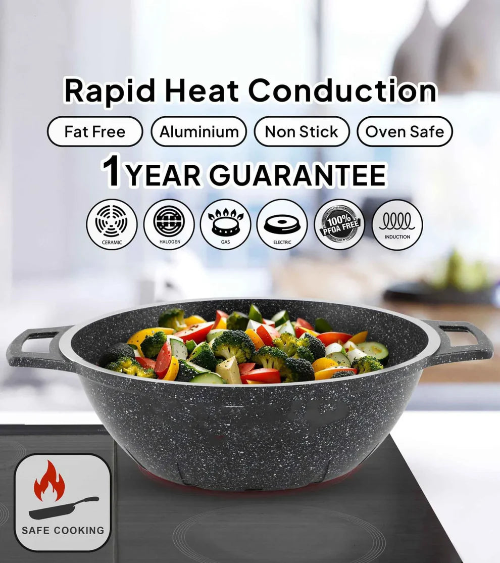 Complete 134-Piece Nonstick Cookware Set with Storage - Perfect Gift for Cooking Enthusiasts