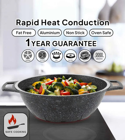 Complete 134-Piece Nonstick Cookware Set with Storage - Perfect Gift for Cooking Enthusiasts