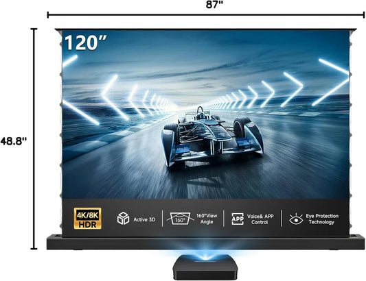 Premium 84" Foldable Projector Screen - ClearSight Ultra HD Portable Display with 1.2 Gain Matte Finish, Quick 3-Min Setup - Perfect for Outdoor Movies & Indoor Home Theater