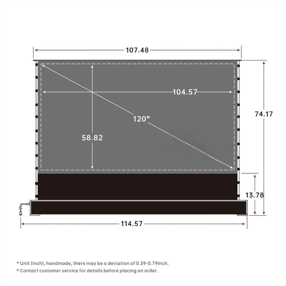 Premium 84" Foldable Projector Screen - ClearSight Ultra HD Portable Display with 1.2 Gain Matte Finish, Quick 3-Min Setup - Perfect for Outdoor Movies & Indoor Home Theater