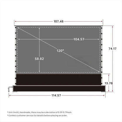 Premium 84" Foldable Projector Screen - ClearSight Ultra HD Portable Display with 1.2 Gain Matte Finish, Quick 3-Min Setup - Perfect for Outdoor Movies & Indoor Home Theater